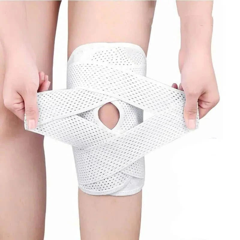 [Hometech] Adjustable Knee Support Brace with Side Stabilizers for Injury Recovery and Pain Relief