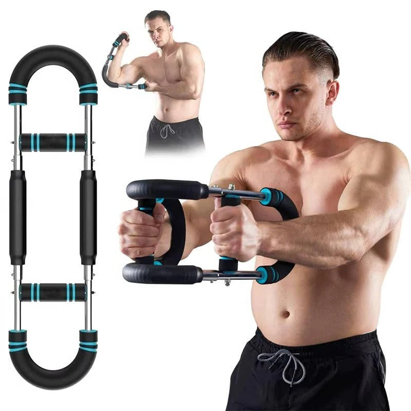 [Hometech] Portable Chest and Arm Resistance Trainer for Men with Adjustable 60-90 Lbs Workout Resistance