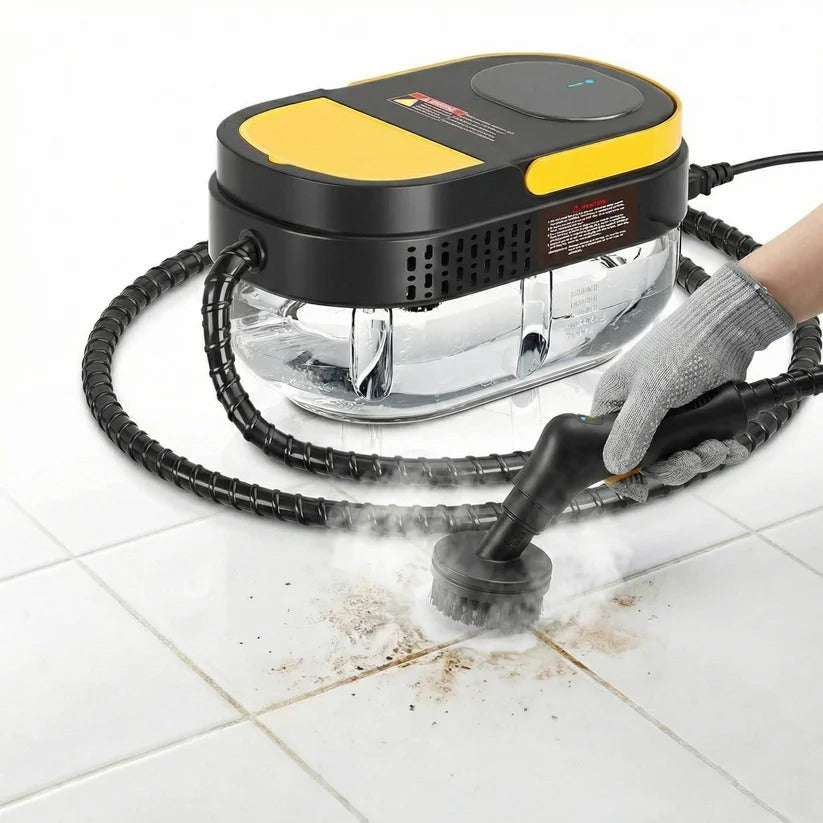 [Hometech] Handheld Steam Cleaner for Home and Car Use on Tile, Grout and Floor Surfaces
