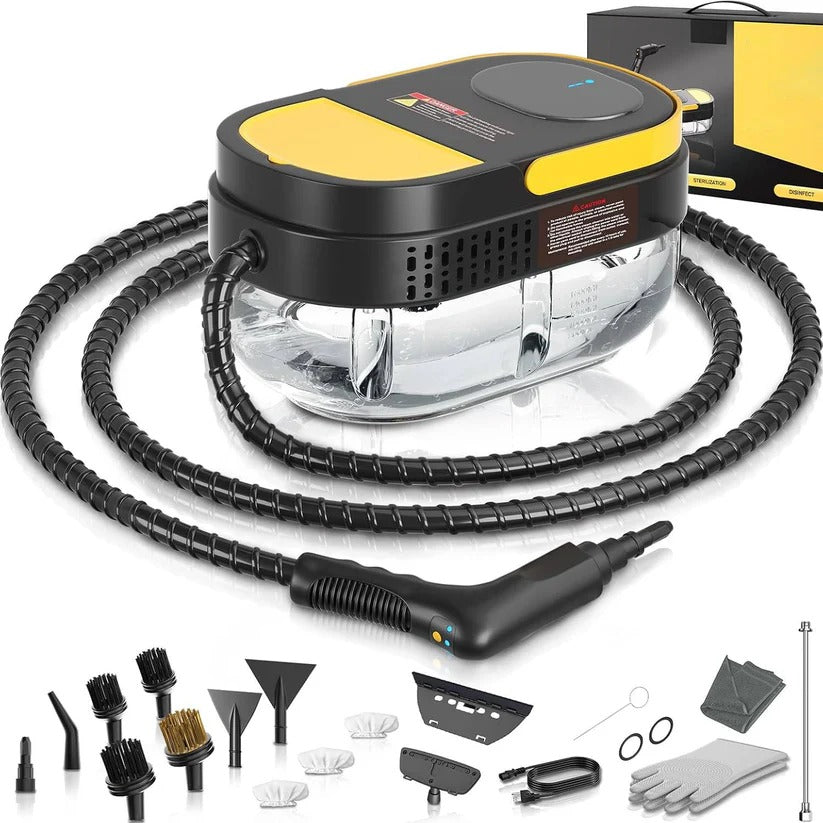 [Hometech] Handheld Steam Cleaner for Home and Car Use on Tile, Grout and Floor Surfaces