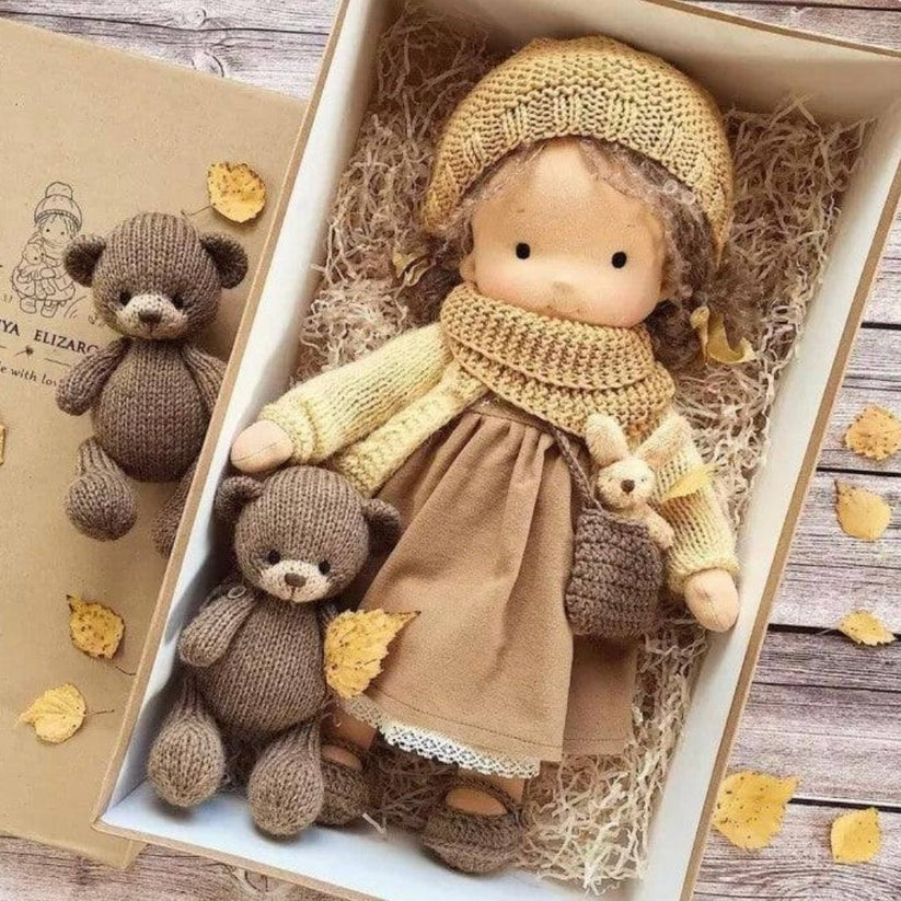 [Hometech] Handmade Waldorf Cotton Doll with Soft and Durable Construction