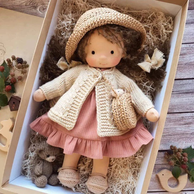 [Hometech] Handmade Waldorf Cotton Doll with Soft and Durable Construction