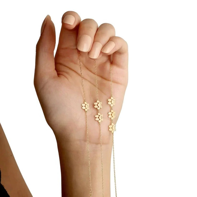 [Hometech] Custom Pet Paw Print Bracelet with Personalized Symbol of Love