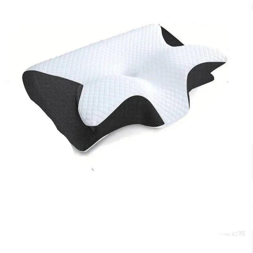 [Hometech] Ergonomic Memory Foam Neck Support Pillow with Orthopedic Design for Restful Sleep