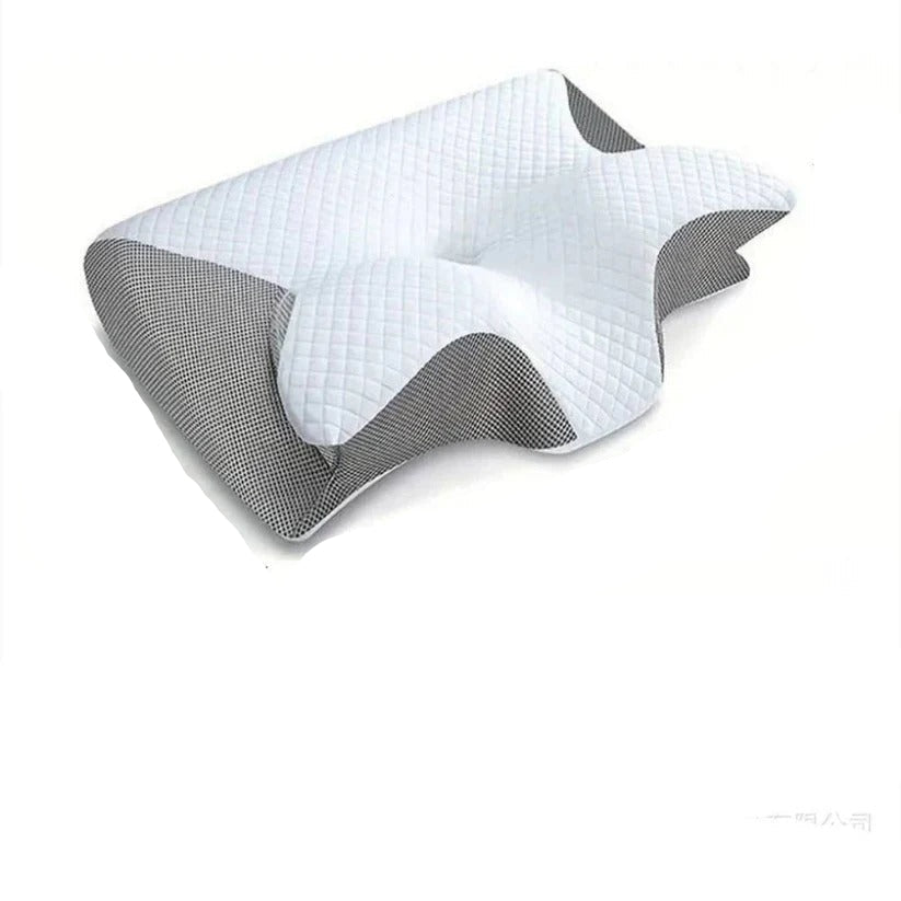 [Hometech] Ergonomic Memory Foam Neck Support Pillow with Orthopedic Design for Restful Sleep