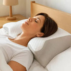 [Hometech] Ergonomic Memory Foam Neck Support Pillow with Orthopedic Design for Restful Sleep