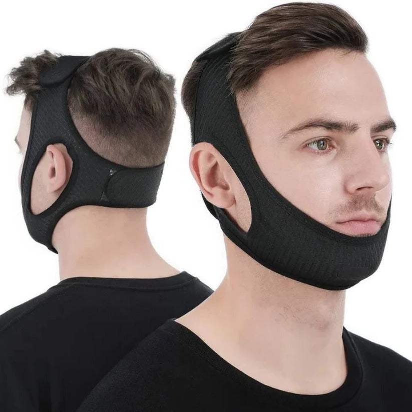 [Hometech] Anti-Snoring Chin Strap with Adjustable Fit for Quiet and Restful Sleep