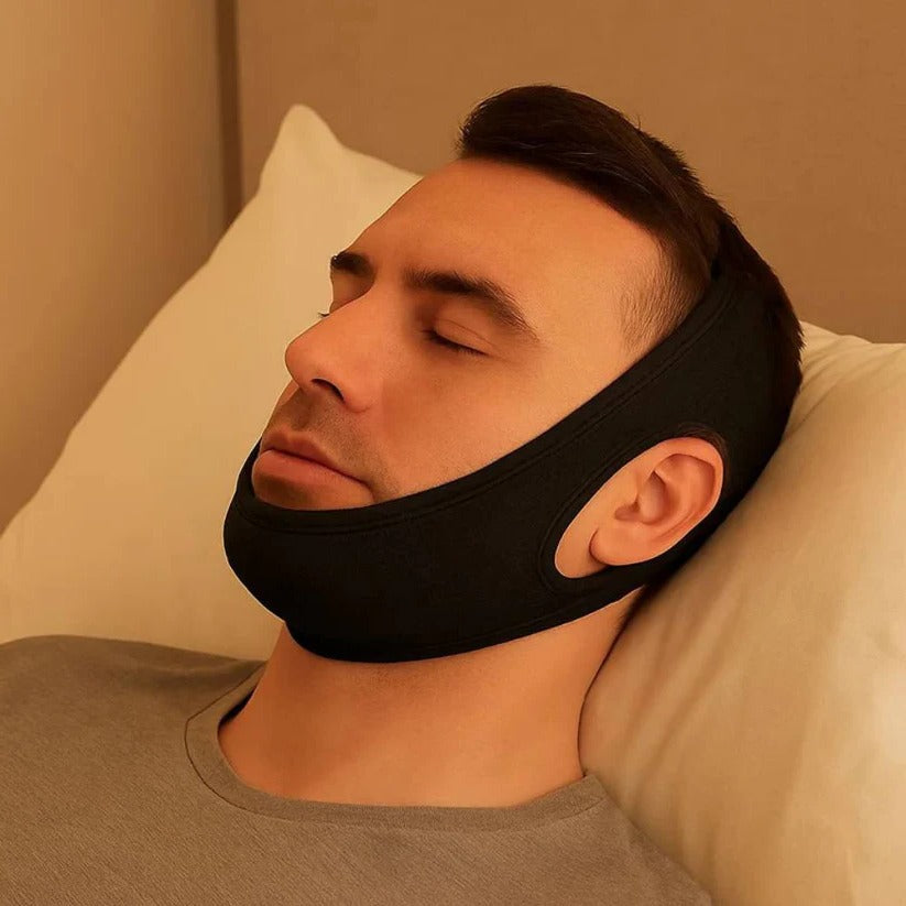 [Hometech] Anti-Snoring Chin Strap with Adjustable Fit for Quiet and Restful Sleep