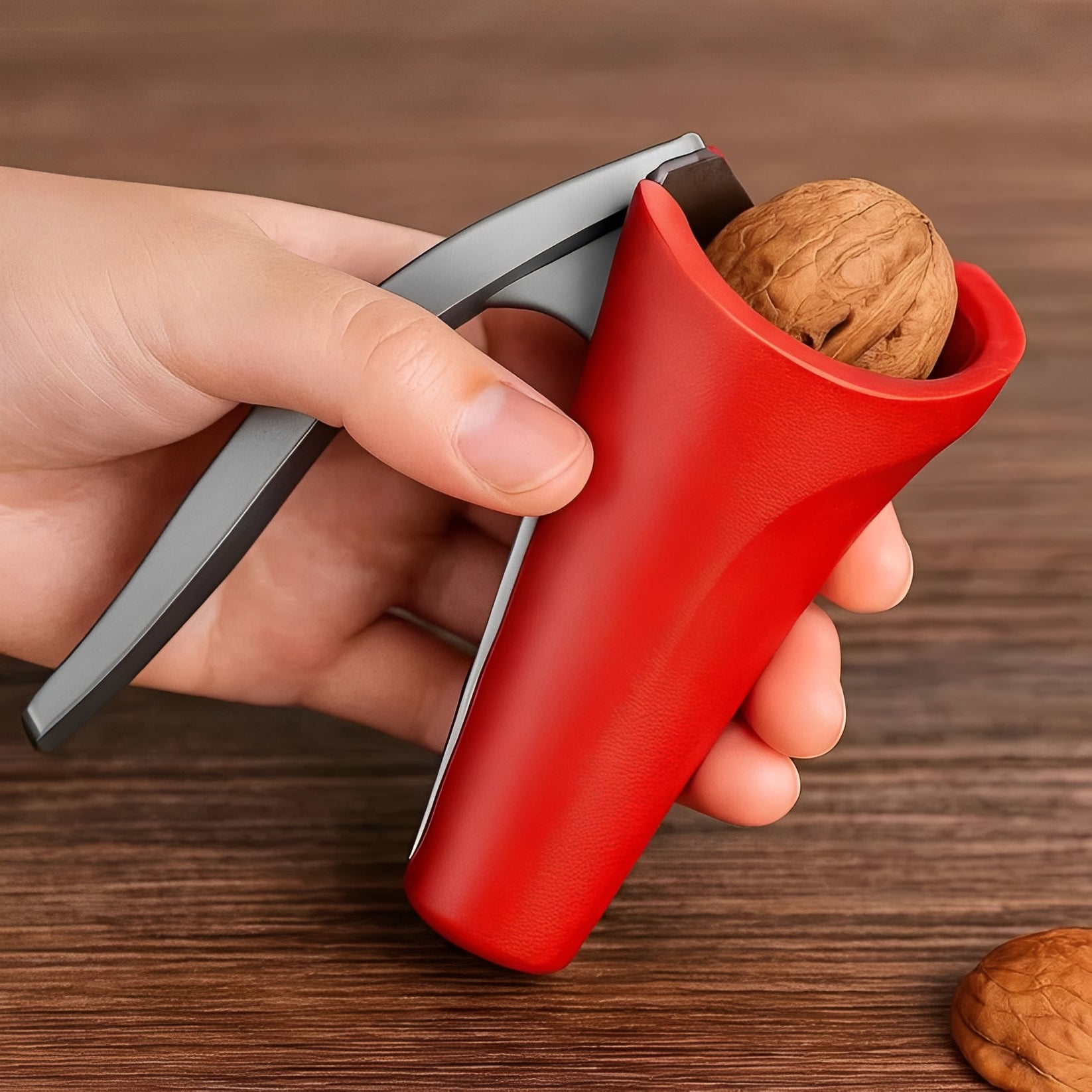 [Hometech] Heavy-Duty Lever Nutcracker with Stable Base for Effortless Nut Cracking
