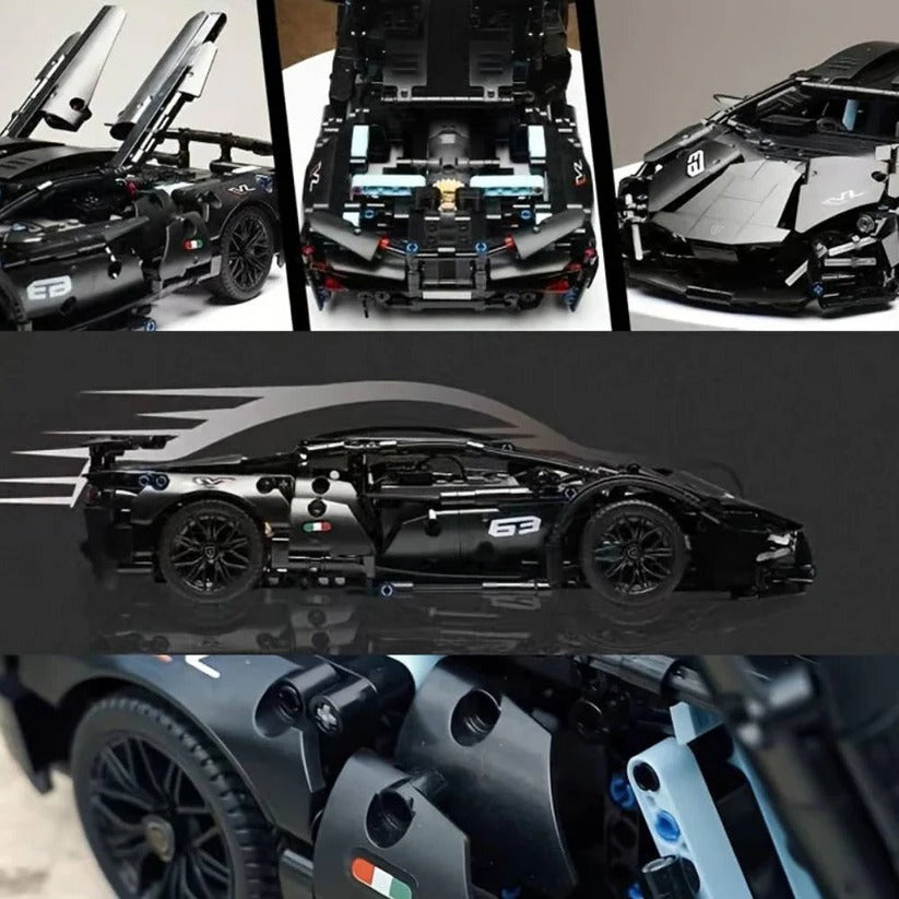[Hometech] 1288 Piece Supercar Building Block Model Set for Adults and Teens