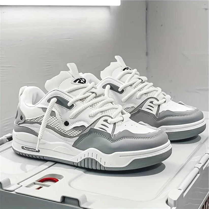 [Hometech] Men's Thick Sole Chunky Casual Sneakers for Everyday Wear