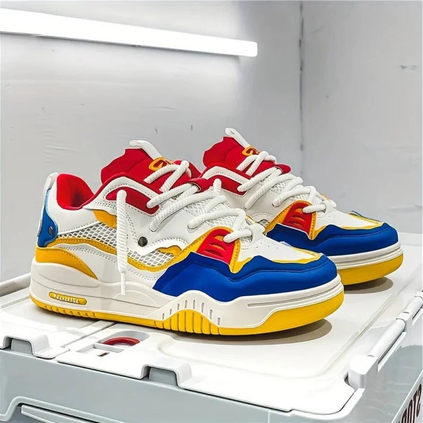 [Hometech] Men's Thick Sole Chunky Casual Sneakers for Everyday Wear