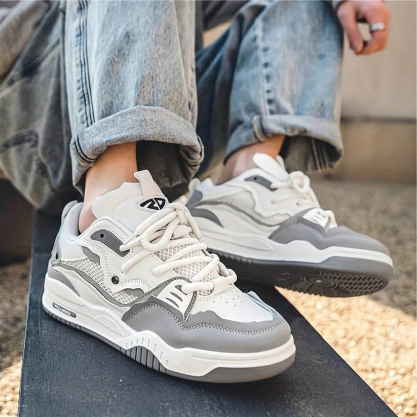 [Hometech] Men's Thick Sole Chunky Casual Sneakers for Everyday Wear