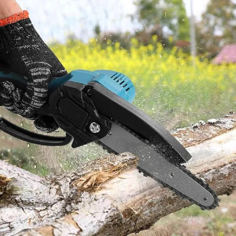 [Hometech] Portable Electric Chainsaw with Fast Precision Cutting for Outdoor Use