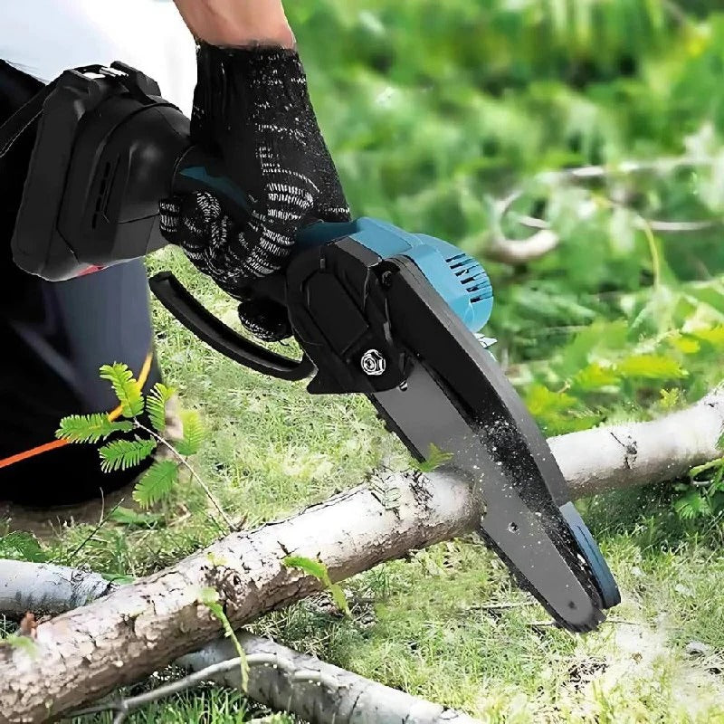[Hometech] Portable Electric Chainsaw with Fast Precision Cutting for Outdoor Use