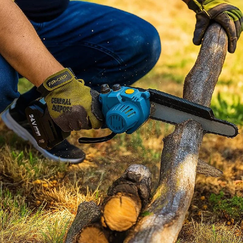 [Hometech] Portable Electric Chainsaw with Fast Precision Cutting for Outdoor Use