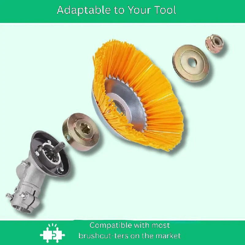 [Hometech] Flexible Nylon Weed Cutter Attachment for Detailed Lawn Edging and Surface Care