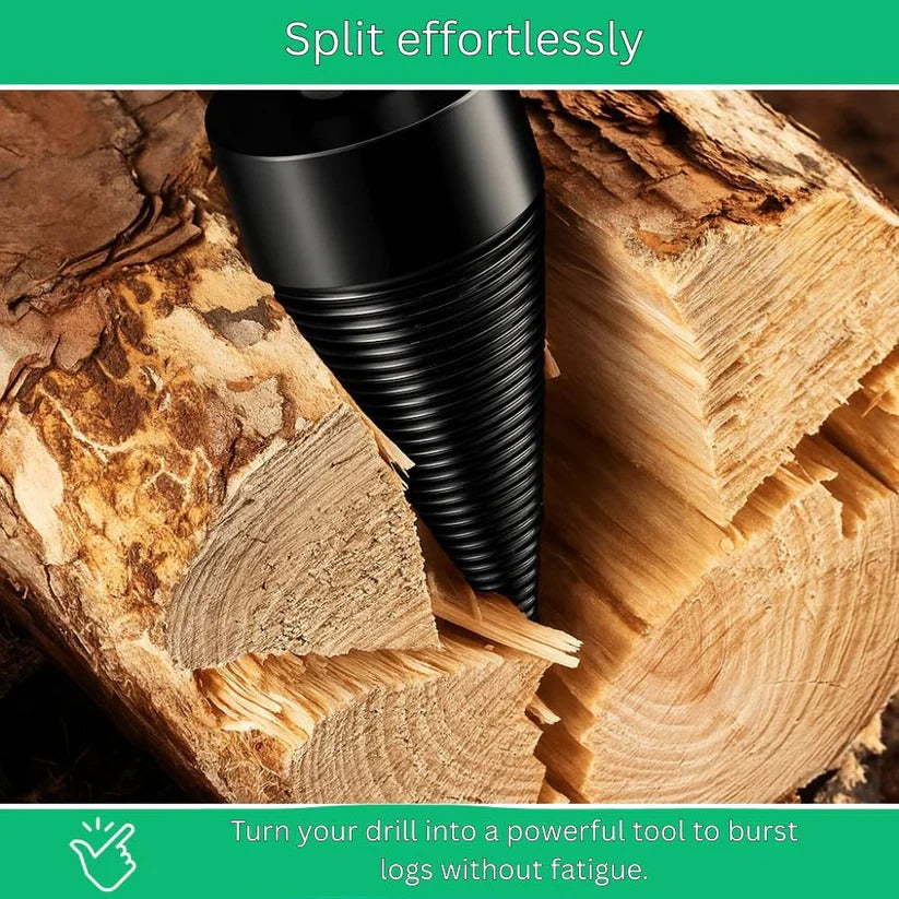 [Hometech] Titanium Cone Wood Splitting Drill Bit for Electric and Cordless Drills