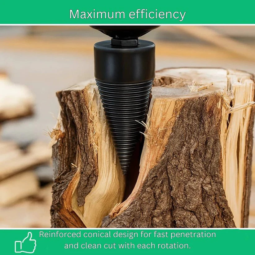 [Hometech] Titanium Cone Wood Splitting Drill Bit for Electric and Cordless Drills