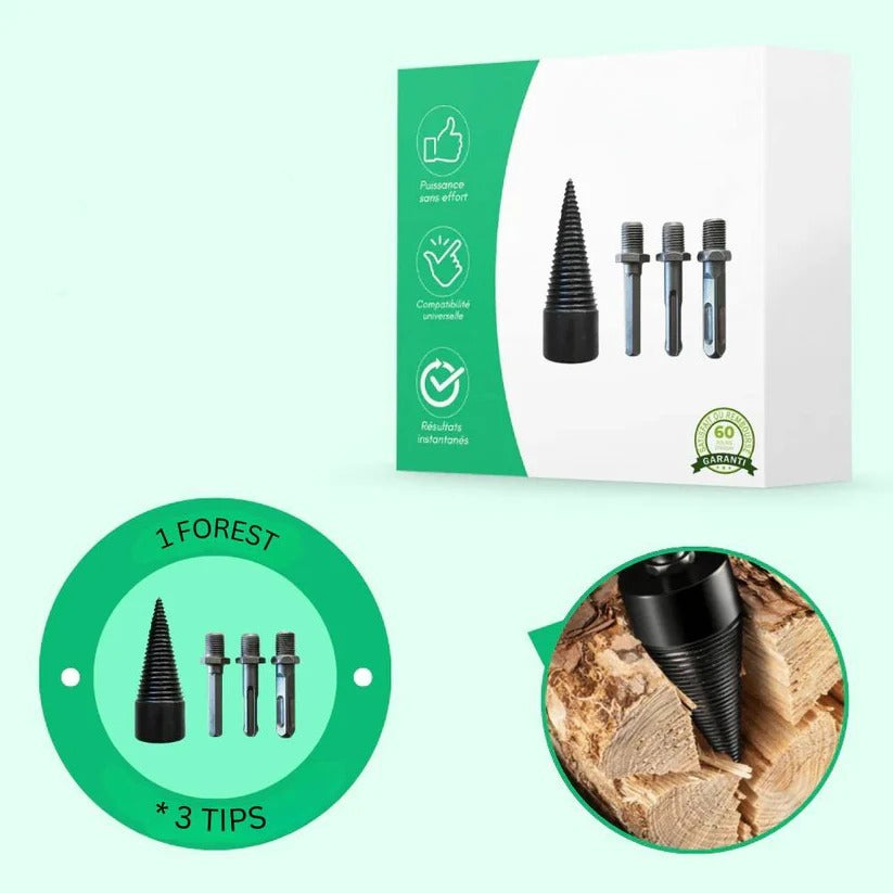 [Hometech] Titanium Cone Wood Splitting Drill Bit for Electric and Cordless Drills