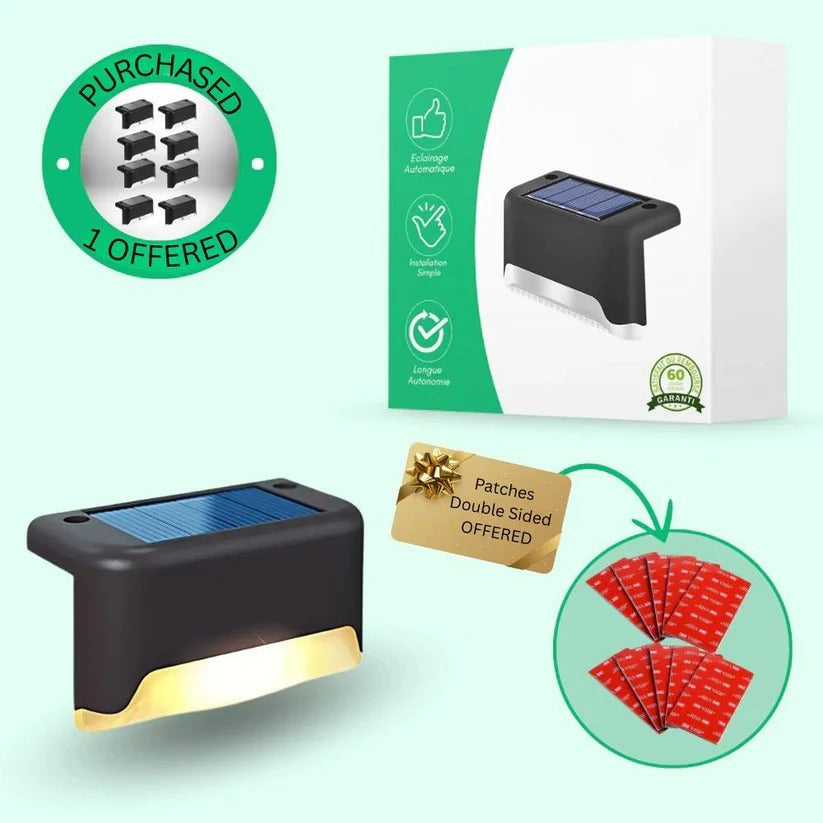 [Hometech] Waterproof Solar Powered LED Outdoor Lights with Automatic Dusk to Dawn Sensor