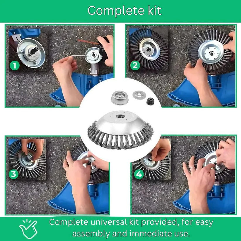 [Hometech] Hardened Steel Weed Trimmer Cutting Head for Clean and Precise Lawn Edging