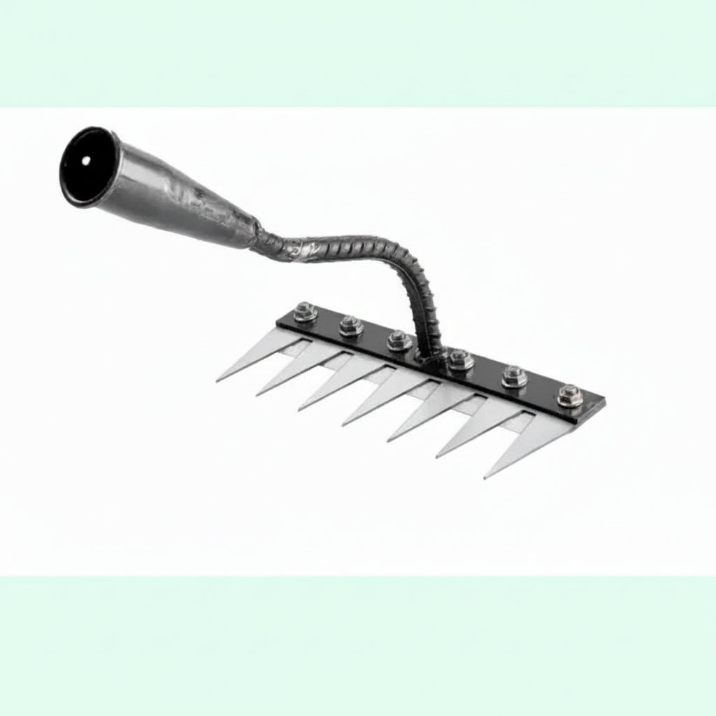 [Hometech] Durable Steel Garden Rake for Effective Weed Removal and Soil Control