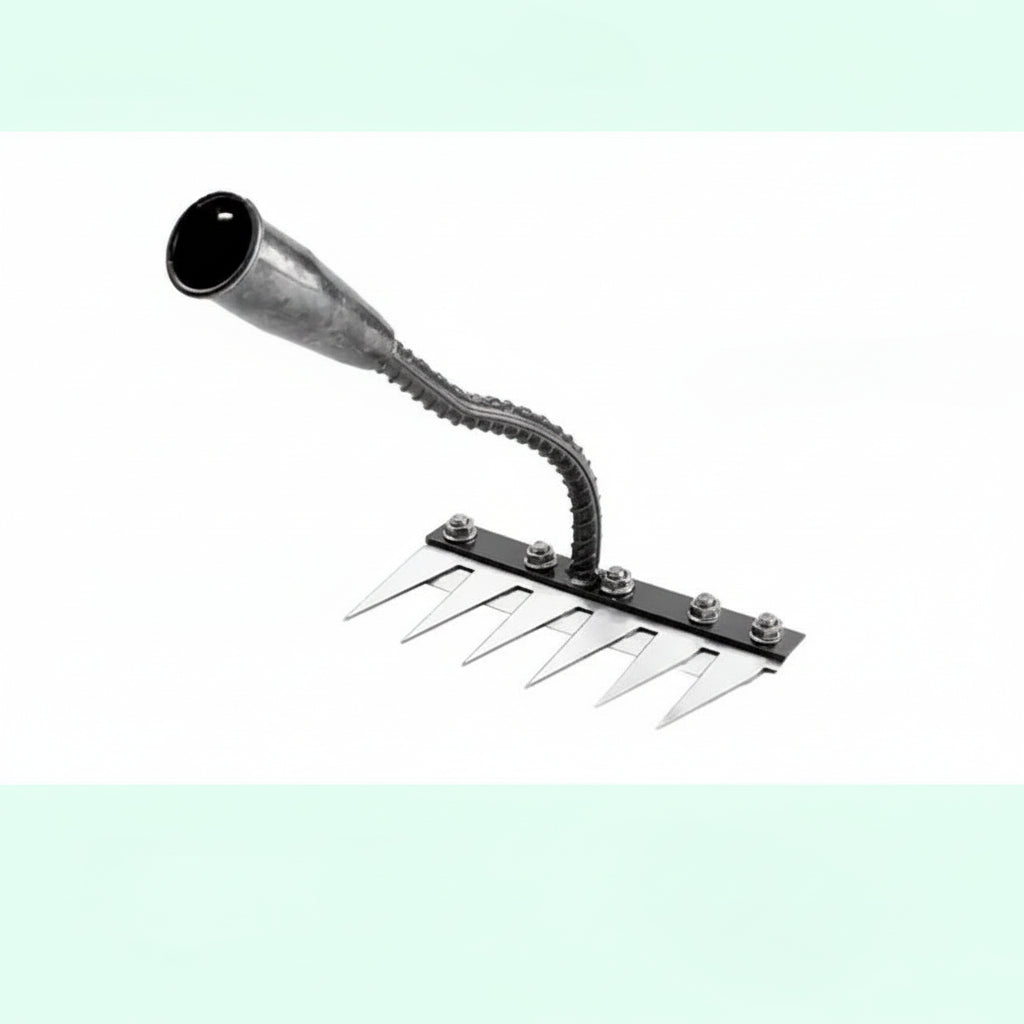 [Hometech] Durable Steel Garden Rake for Effective Weed Removal and Soil Control