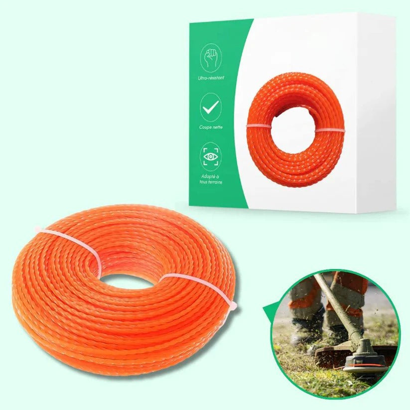 [Hometech] High Durability Twisted Nylon Trimmer Line for Garden and Lawn Maintenance
