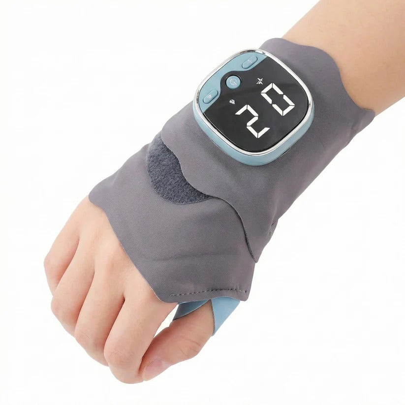 [Hometech] Heated Electric Hand Massage Device with 5 Function Modes and Adjustable Intensity