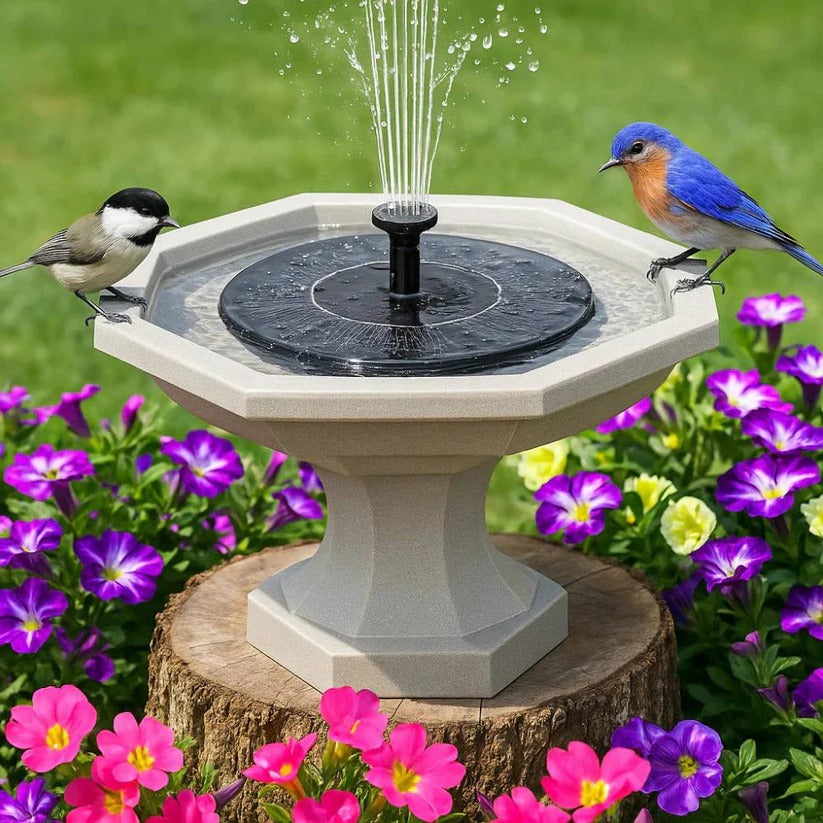 [Hometech] Solar Powered Mini Water Fountain for Garden and Outdoor Decoration