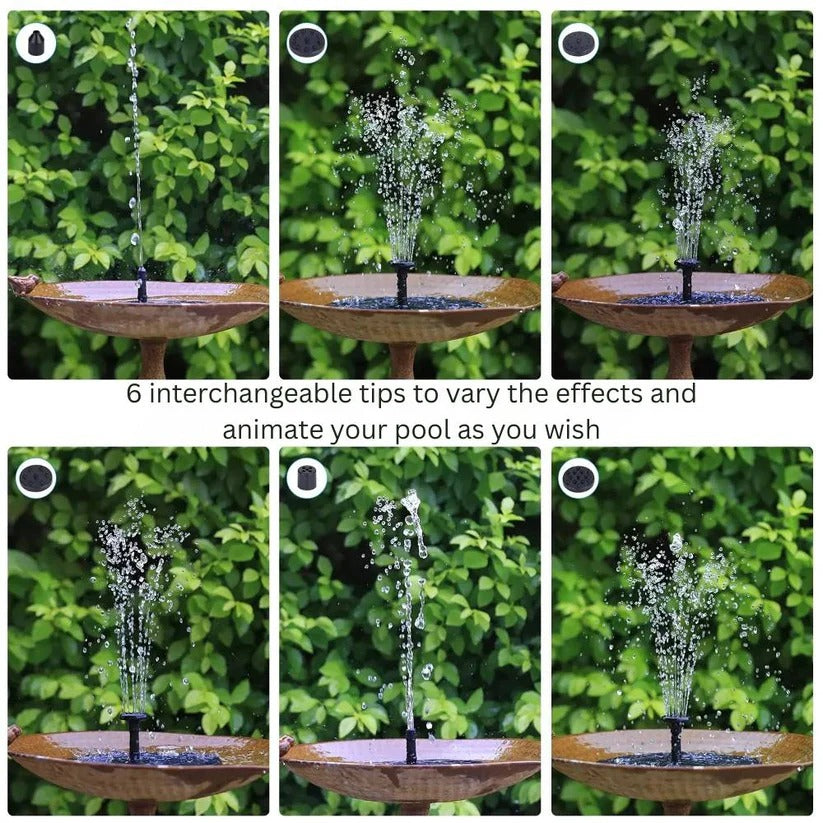 [Hometech] Solar Powered Mini Water Fountain for Garden and Outdoor Decoration