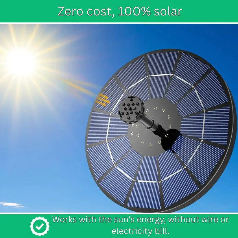 [Hometech] Solar Powered Mini Water Fountain for Garden and Outdoor Decoration