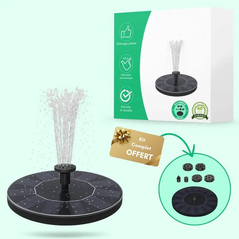 [Hometech] Solar Powered Mini Water Fountain for Garden and Outdoor Decoration