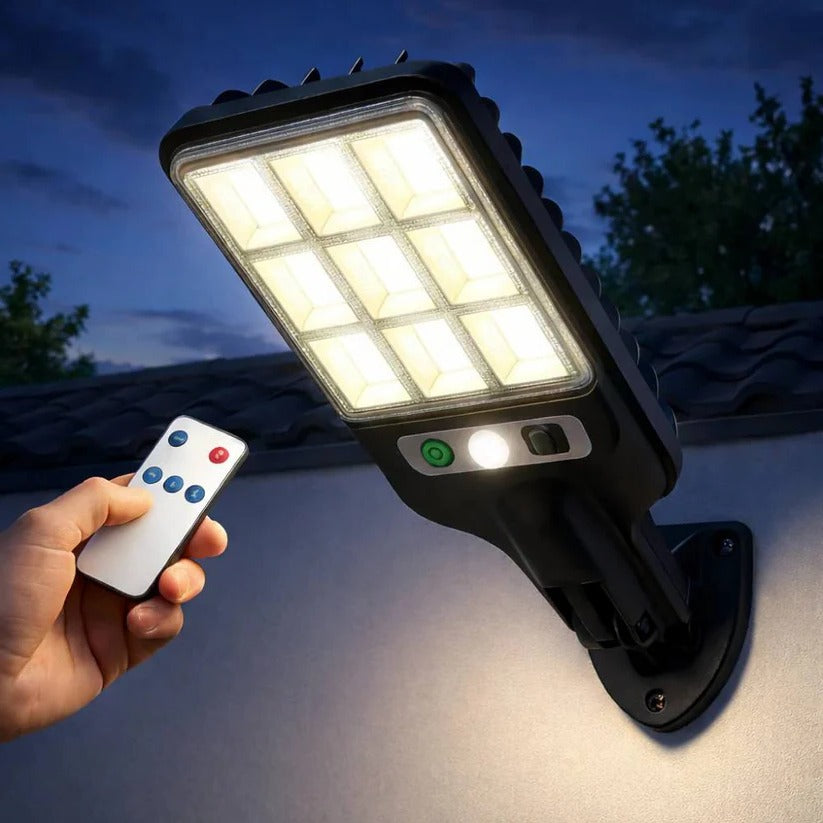 [Hometech] Outdoor Solar Wall Light with Built-In Motion Sensor for Eco-Friendly Illumination