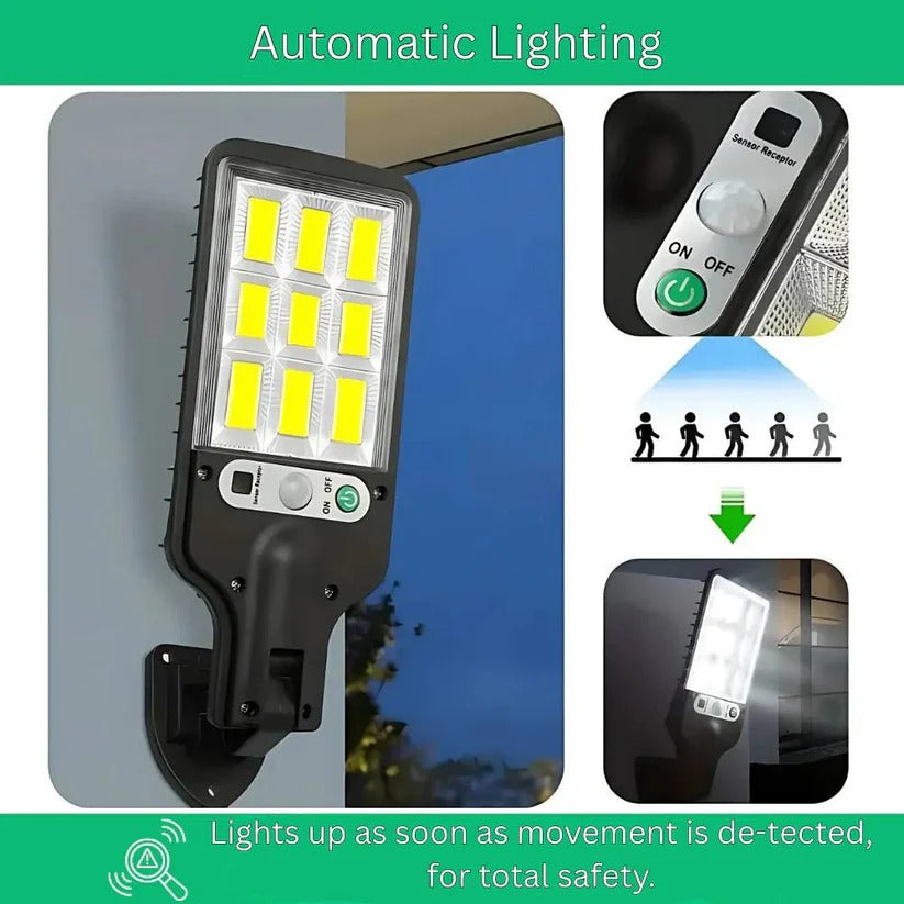 [Hometech] Outdoor Solar Wall Light with Built-In Motion Sensor for Eco-Friendly Illumination