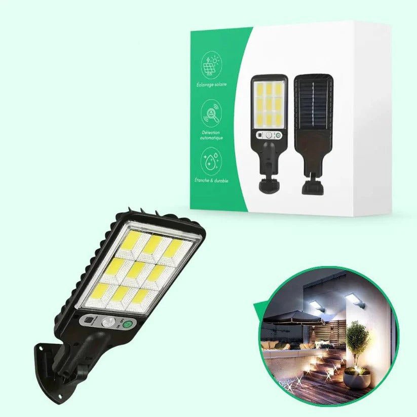 [Hometech] Outdoor Solar Wall Light with Built-In Motion Sensor for Eco-Friendly Illumination