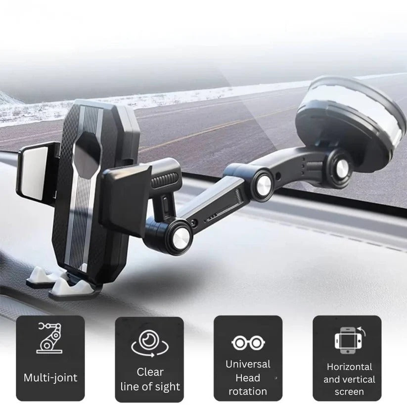 [Hometech] 360 Degree Rotating Car Phone Holder with Suction Cup Base
