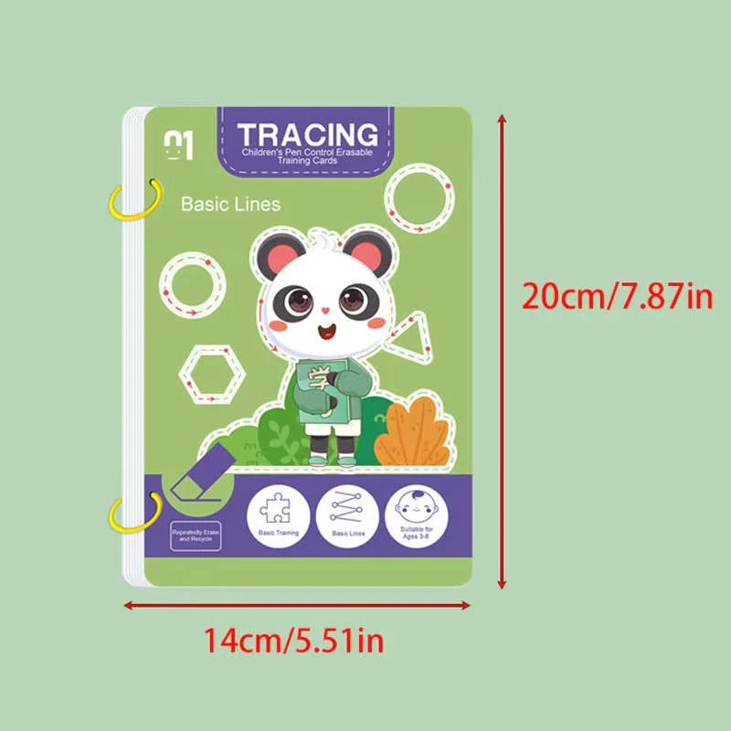 [Hometech] Reusable Early Learning Handwriting Practice Book for Toddlers