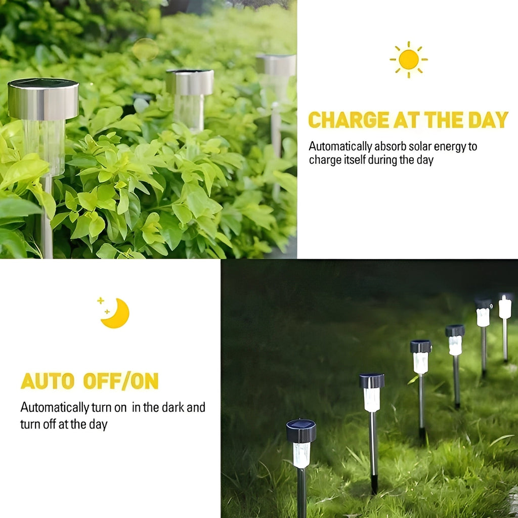 [Hometech] Solar Powered LED Fairy Lights for Garden and Yard Placement, Set of 10