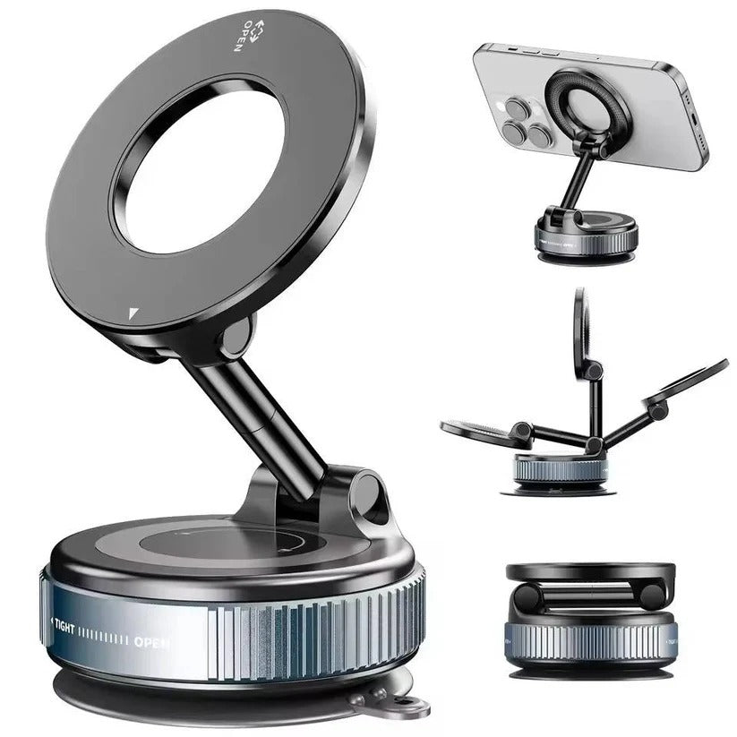 [Hometech] Foldable Magnetic Car Phone Mount with 360 Degree Hands Free Rotation