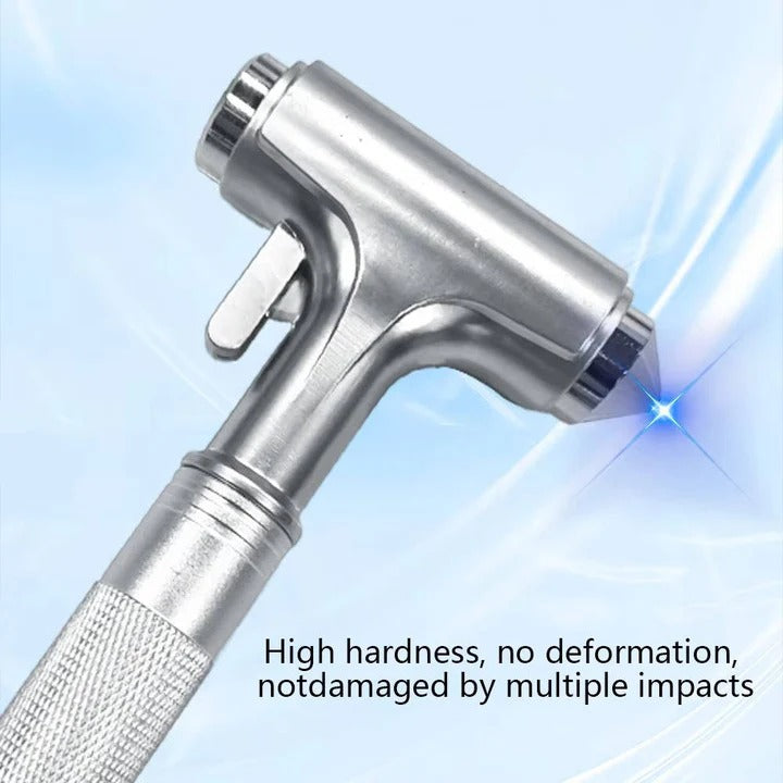 [Hometech] Car Safety Hammer with Tungsten Steel Tip and Seatbelt Cutter, Set of 3