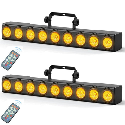 [Hometech] 36W RGBW LED Wash Light Bar, DMX DJ Stage Uplight with Remote for Parties