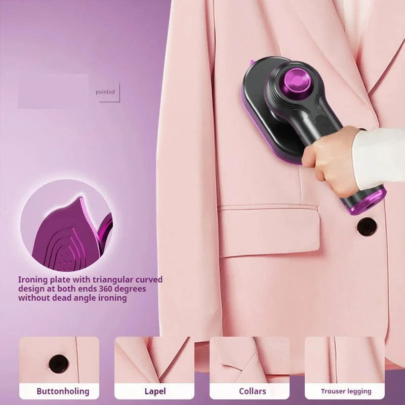 [Hometech] Portable Garment Steamer with Rotating Handle and Visible Water Tank