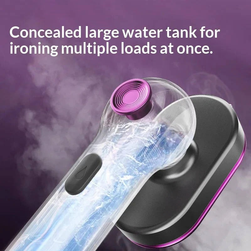 [Hometech] Portable Garment Steamer with Rotating Handle and Visible Water Tank