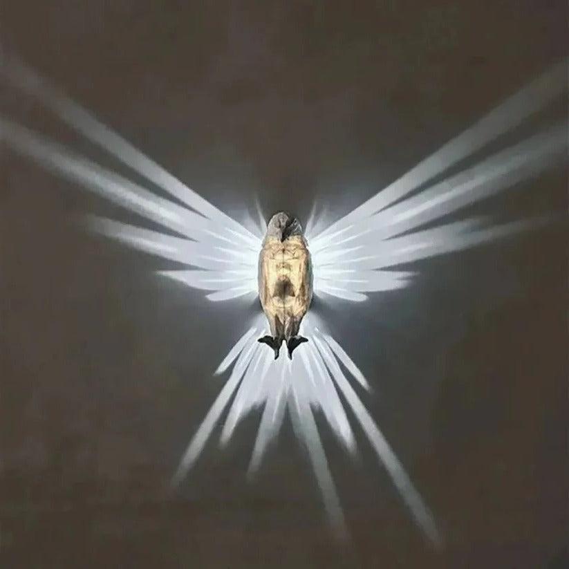 [Hometech] 3D Bird Wing Projection Wall Light for Indoor Decorative Lighting