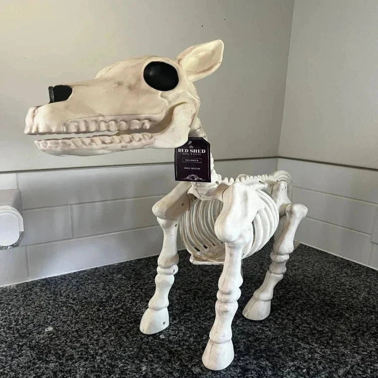 [Hometech] Spooky Halloween Cow and Horse Skeleton Decorative Prop
