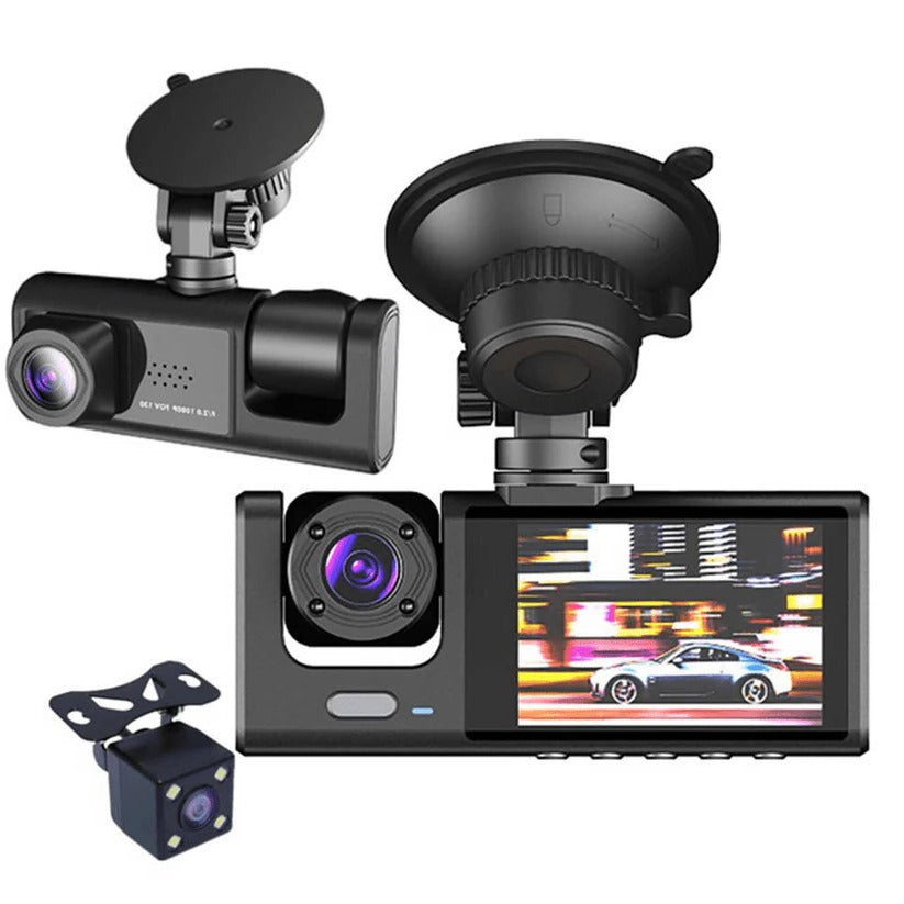 [Hometech] Dual Lens Dash Camera Front and Rear with 2 Inch Screen and Parking Monitor