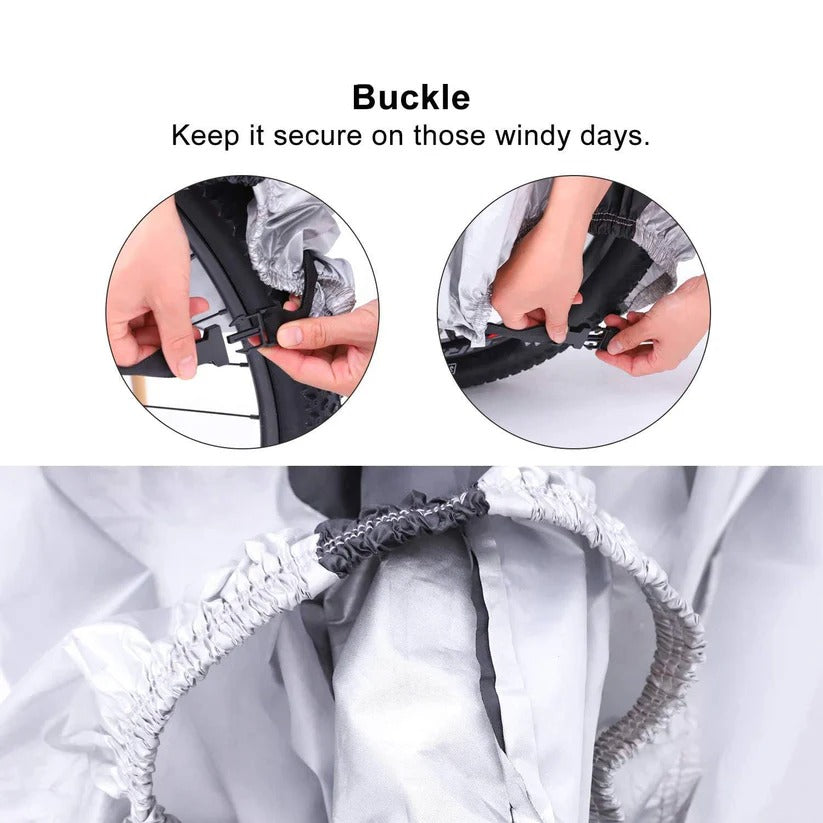 [Hometech] Waterproof Electric Bike Cover with PU Coating and Lock Opening for Outdoor Use