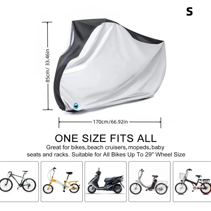 [Hometech] Waterproof Electric Bike Cover with PU Coating and Lock Opening for Outdoor Use